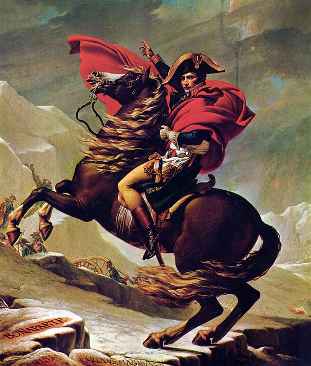 Napoleon Bonaparte on his rearing horse