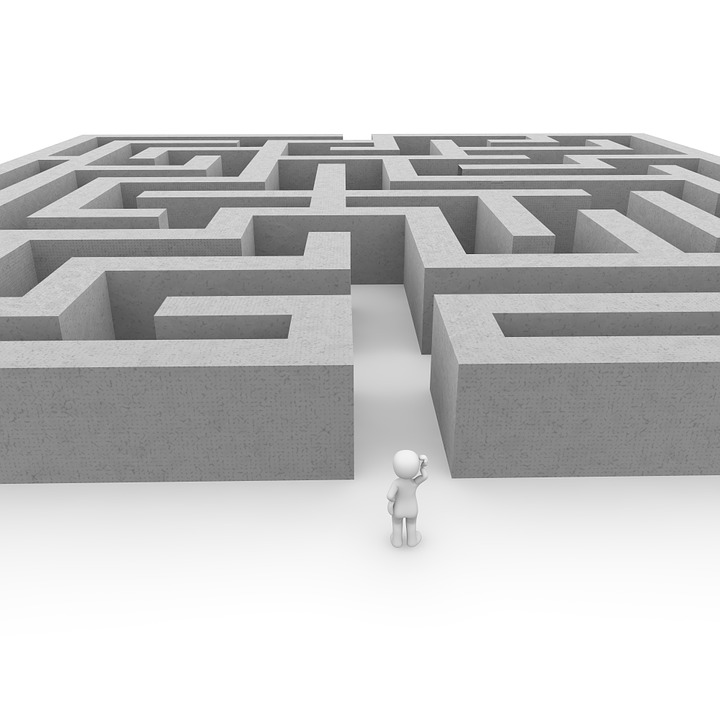 A labyrinth presenting challenges