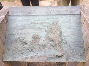 On-site map of the Grand Causeway