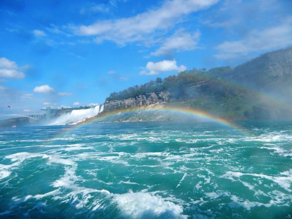 Double rainbows somewhere in Ontario, Canada