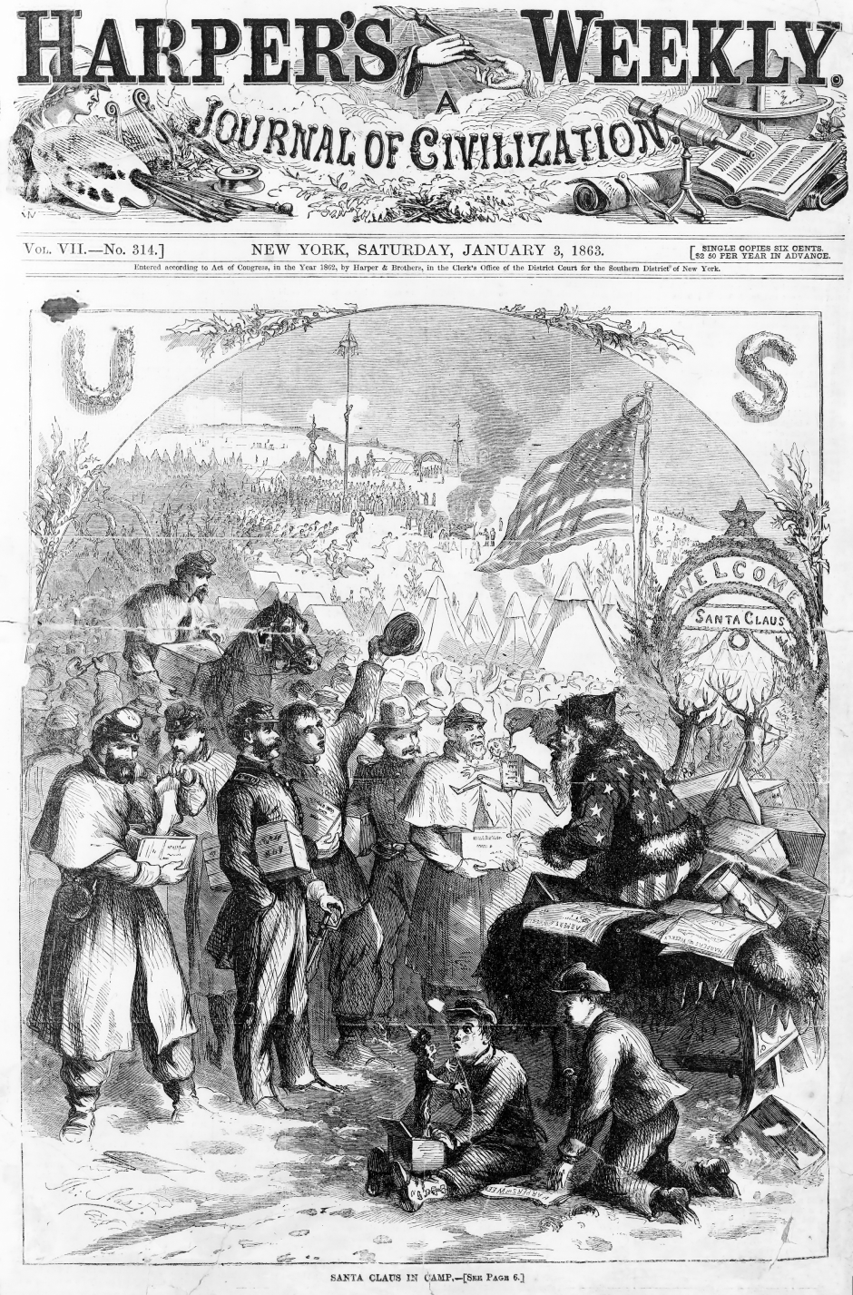 Santa Claus 1863 Harper's Weekly