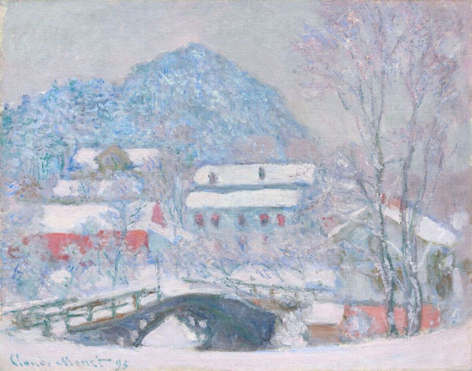 Claude Monet, Norway Sandviken Village in the snow, 1895