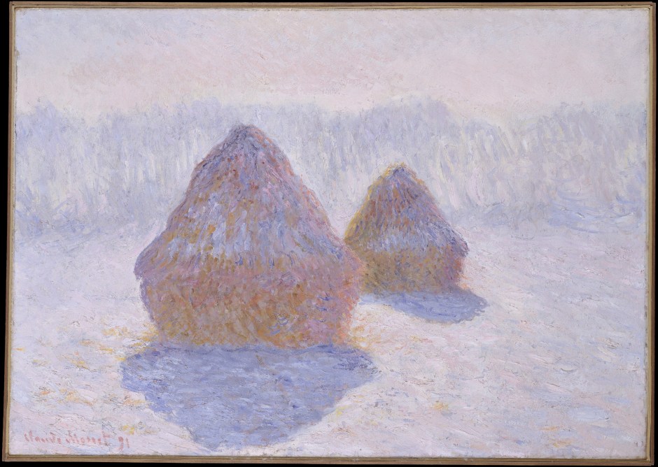 Claude Monet's Hay Stack in winter