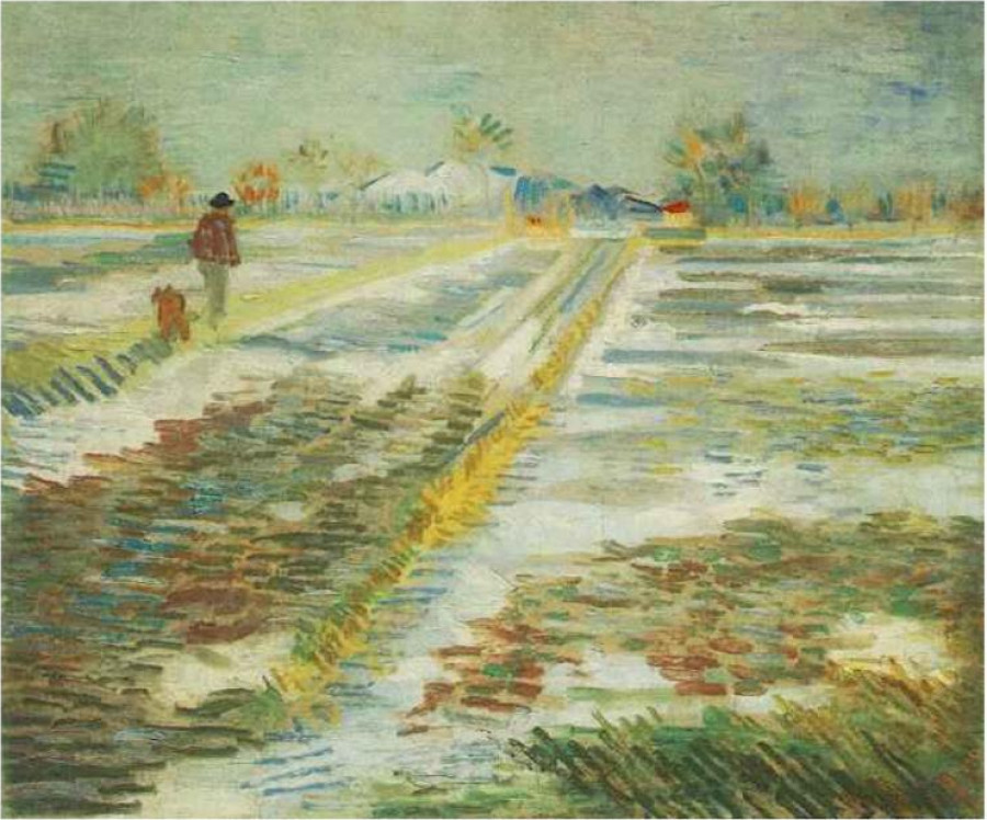 Vincent van Gogh’s “Landscape in the Snow”