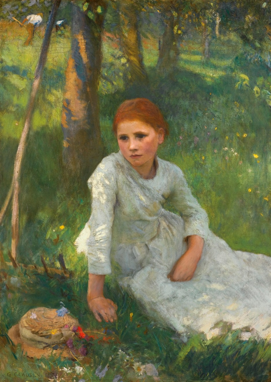 Sir George Clausen's "Noon in the Hayfield"